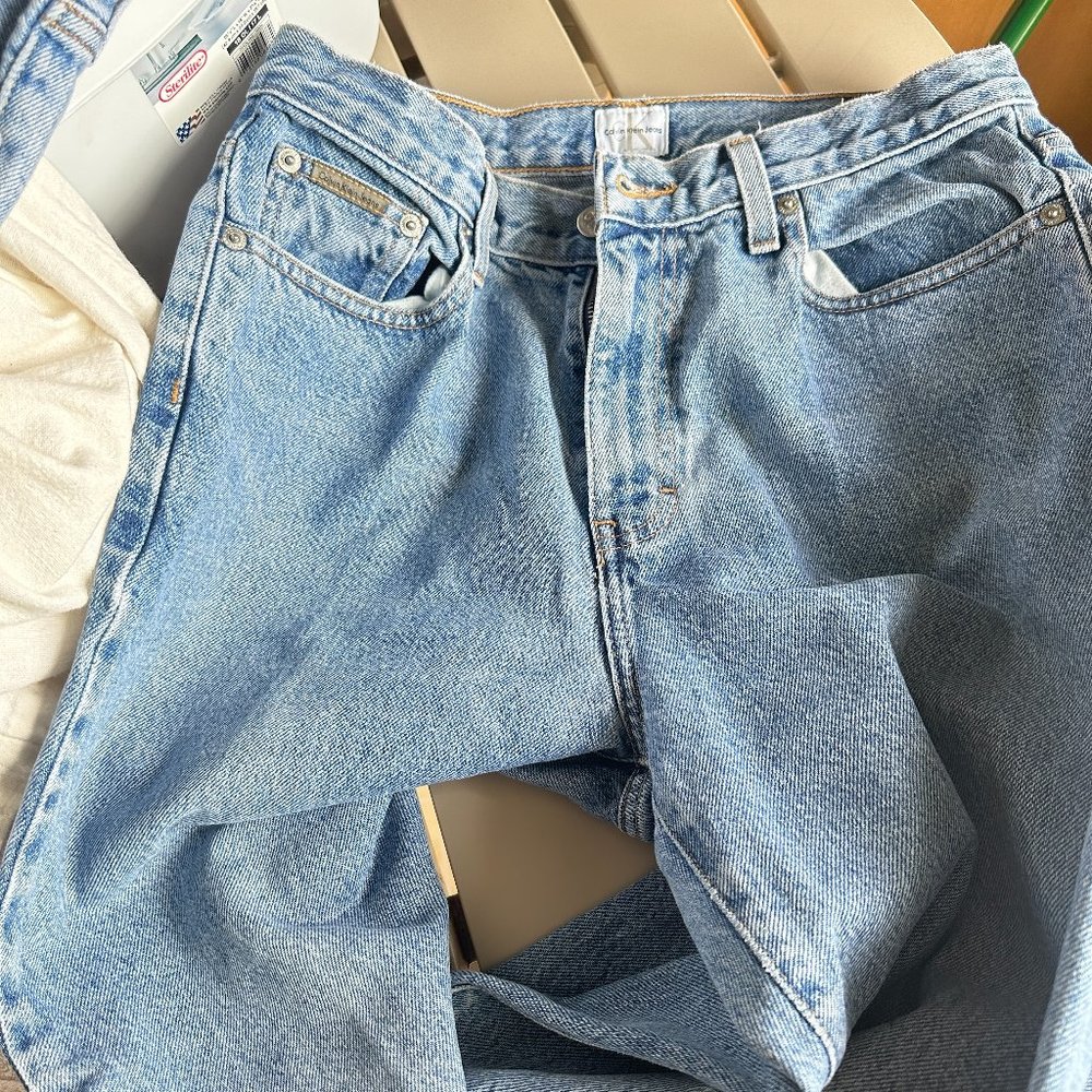 Vintage Calvin Klein Size 10 High Waist Straight Leg Jeans